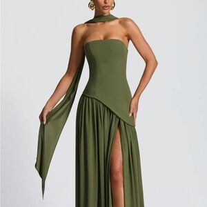 MALIYAH MAXI DRESS - KHAKI